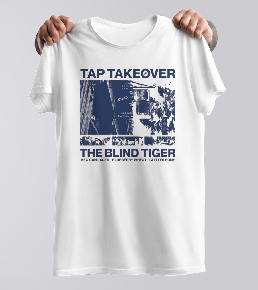 Tap Takeover The Blind Tiger Mex Can Lager Blueberry Wheat Glitter Pony T-Shirt