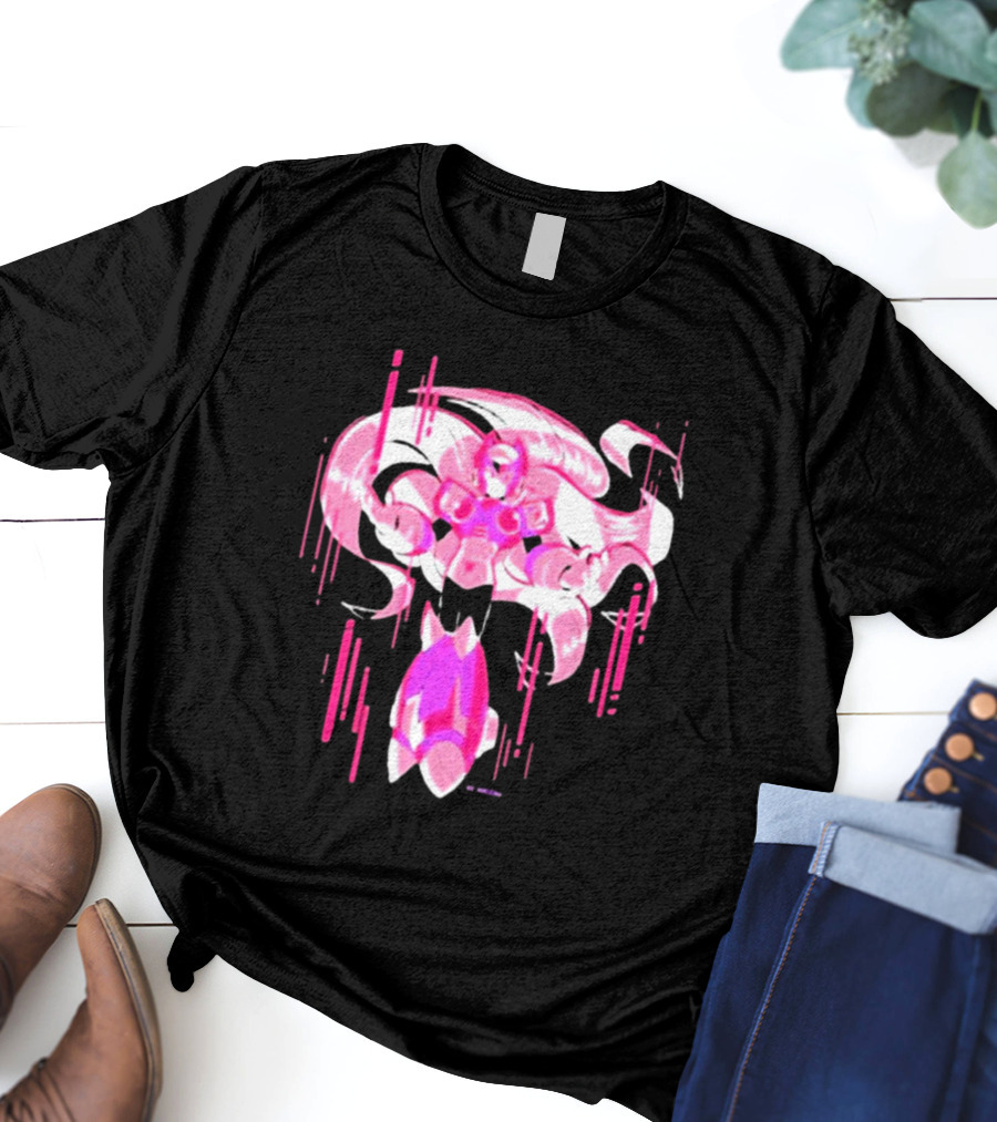 Mega Man Zero Awakened Pink Heroic Armor T-Shirt