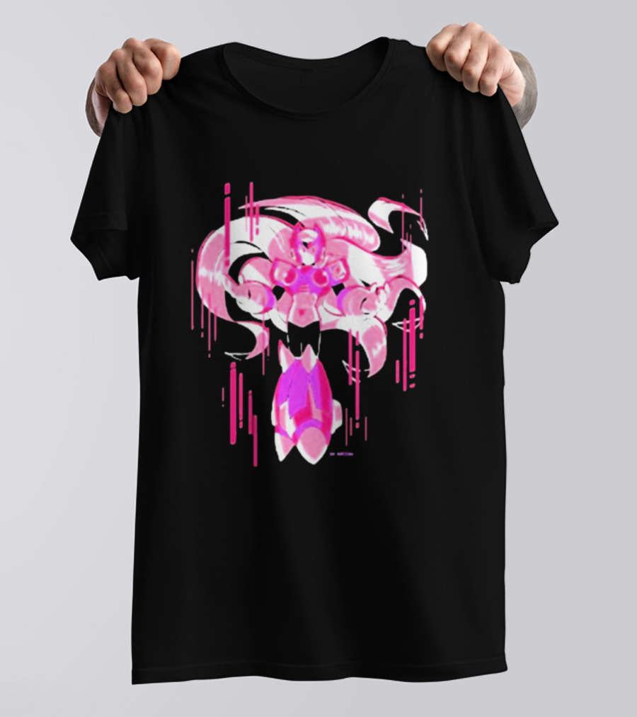 Mega Man Zero Awakened Pink Heroic Armor T-Shirt