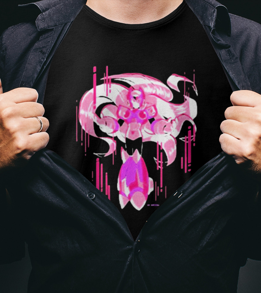 Mega Man Zero Awakened Pink Heroic Armor T-Shirt