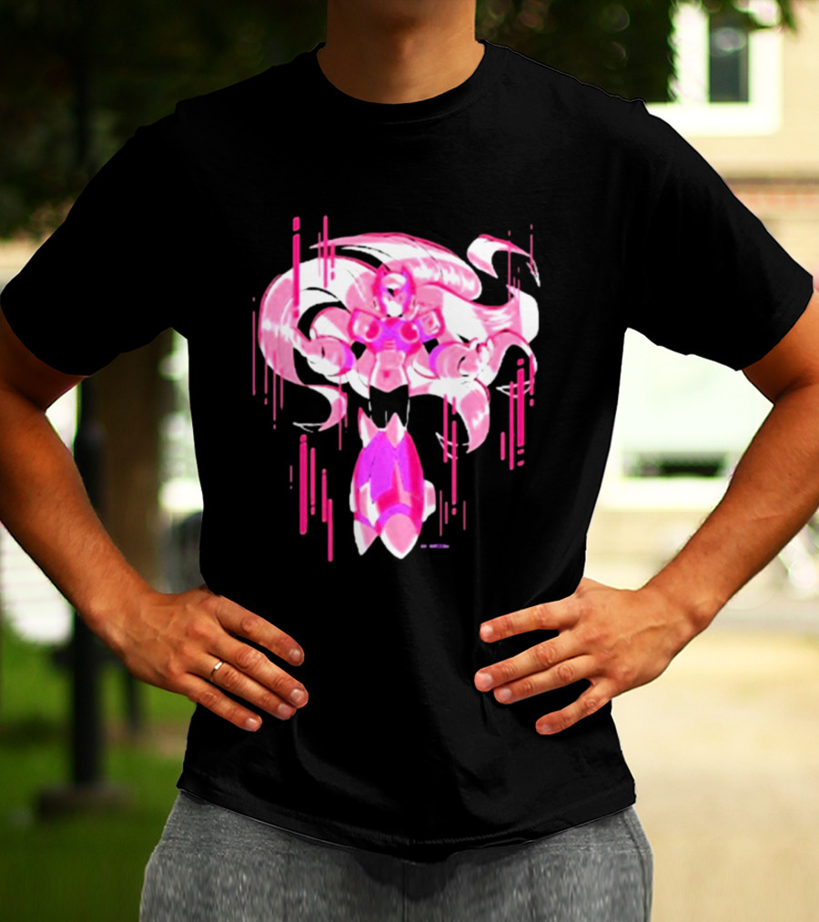 Mega Man Zero Awakened Pink Heroic Armor T-Shirt