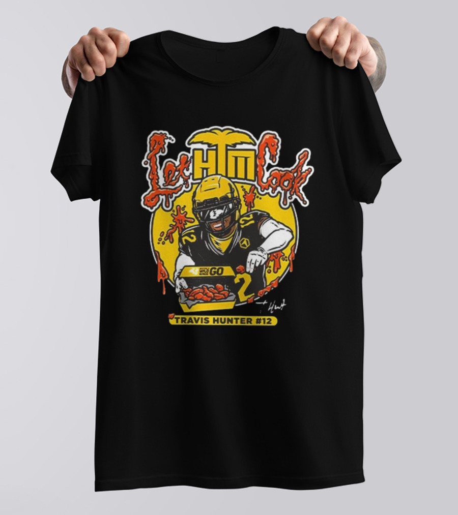 Travis Hunter Let Him Cook Buffalo Wild Wings Go #12 T-Shirt