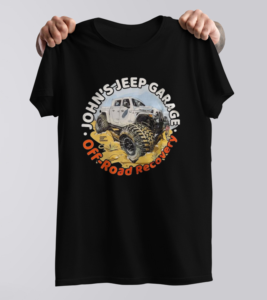 JOHN'S JEEP GARAGE RUBICON OFF-ROAD RECOVERY T-Shirt