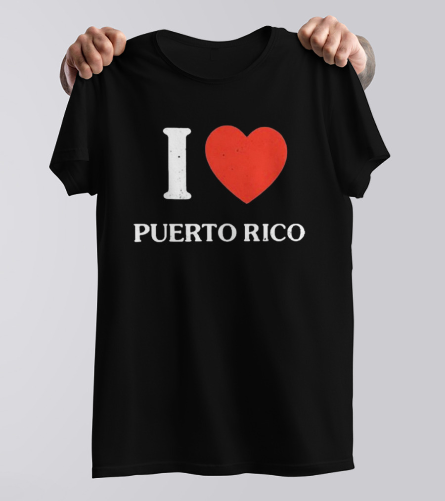 Kenneth Cole Vintage I Love Puerto Rico Heart T-Shirt