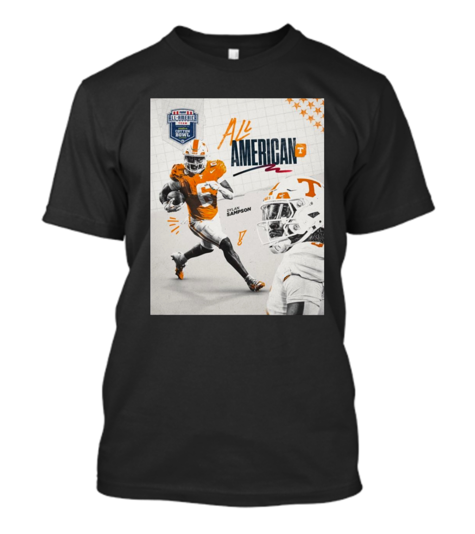 Tennessee Vols Dylan Sampson All-American Cotton Bowl T-Shirt