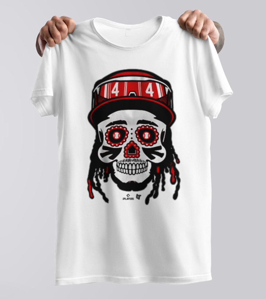 Elly De La Cruz 44 Sugar Skull Cincinnati Reds T-Shirt