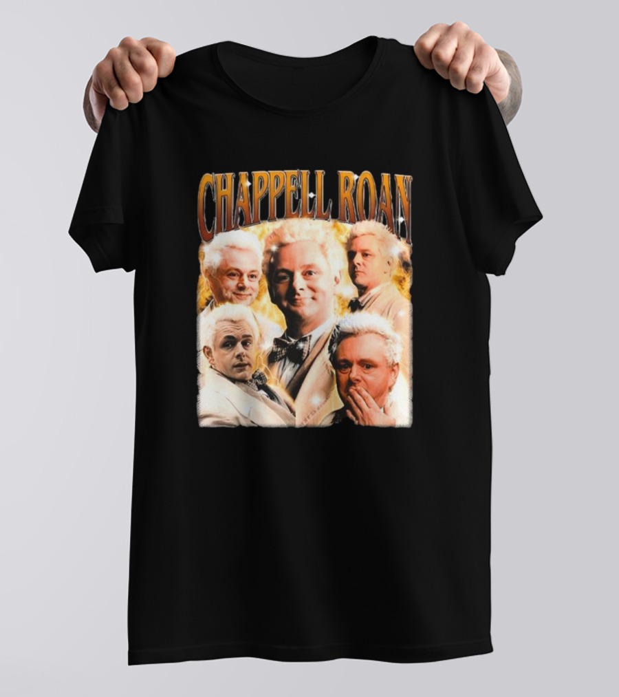 Chappell Roan Aziraphale Good Omens Angelic Characters Collage T-Shirt