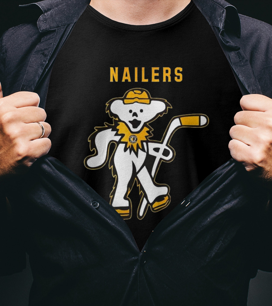 Wheeling Nailers Grateful Dead Night 2025 Happy Time Hockey Event T-Shirt