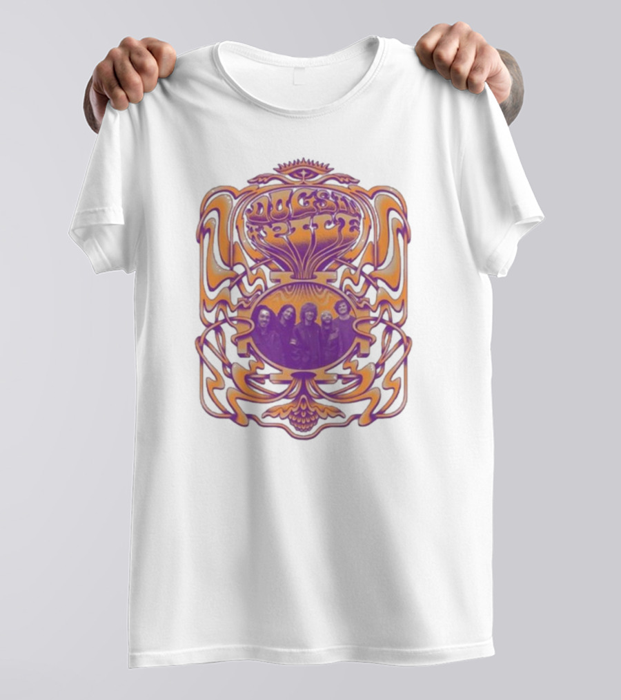 Dogs In A Pile Psychedelic Band Member T-Shirt