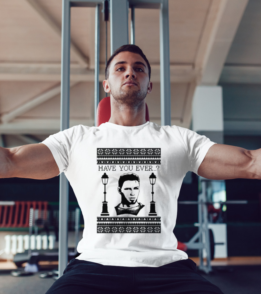 Dragon Age Alistair Have You Ever Ugly Christmas Sweater With Lamp Posts T-Shirt