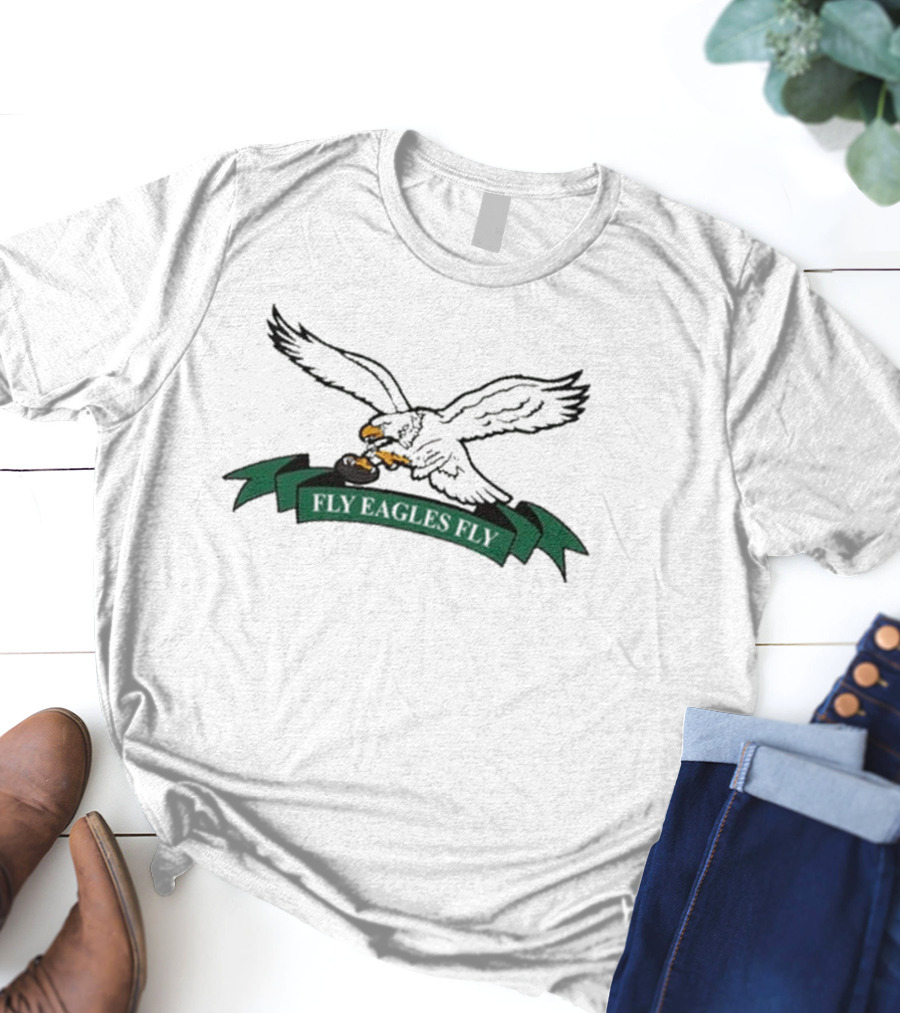 Fly Eagles Fly Golf Motif T-Shirt