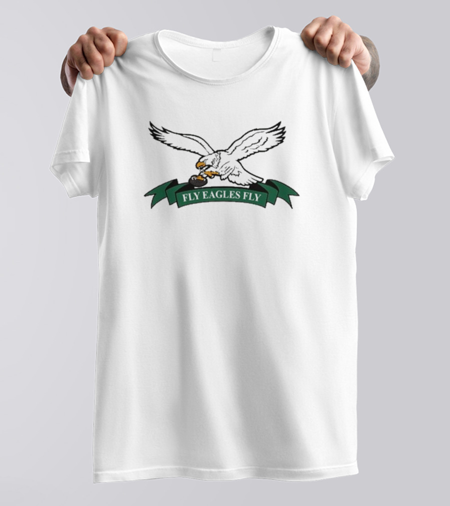 Fly Eagles Fly Golf Motif T-Shirt