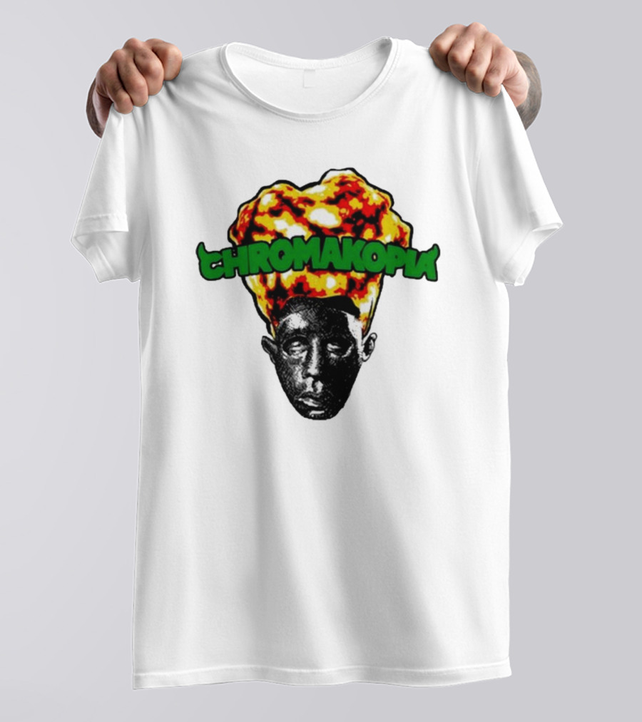 Feliciathegoat Chromakopia Fire Face With Flaming Hair T-Shirt