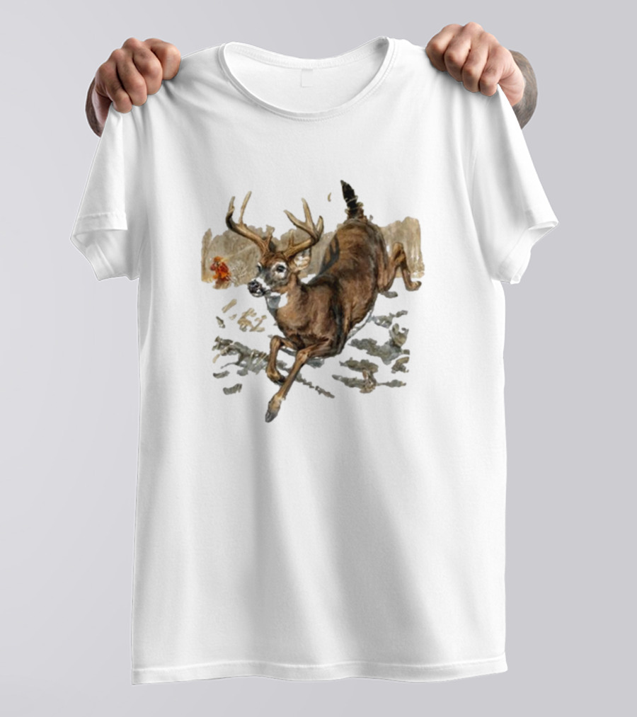 Field And Stream USA Estb 1871 Running Deer T-Shirt