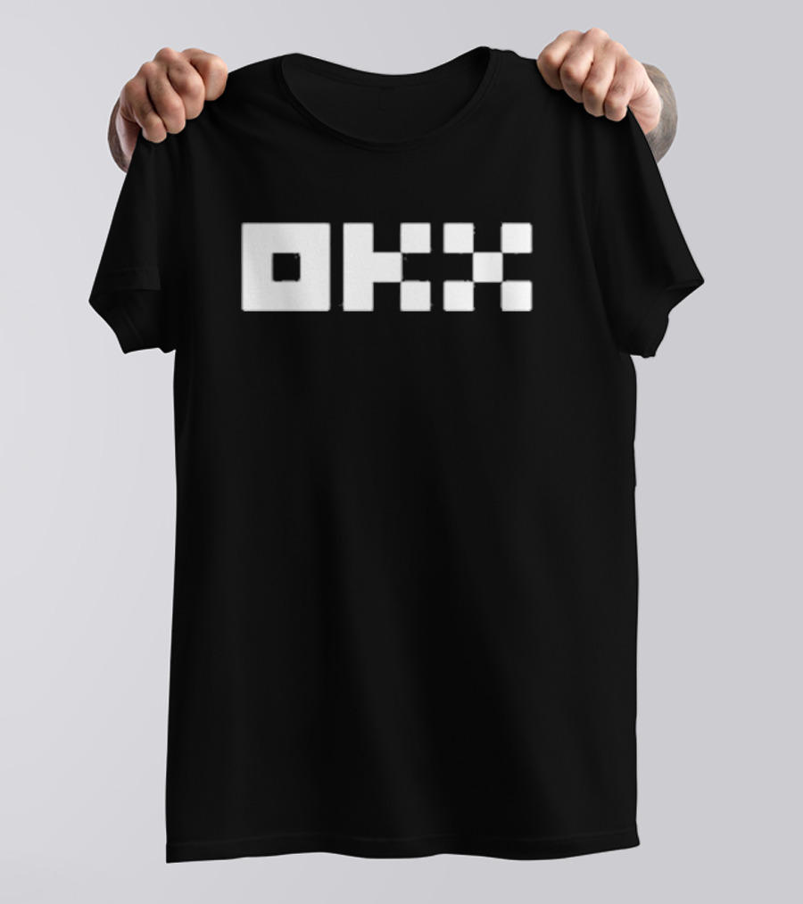 OKX Logo Black And White Square T-Shirt