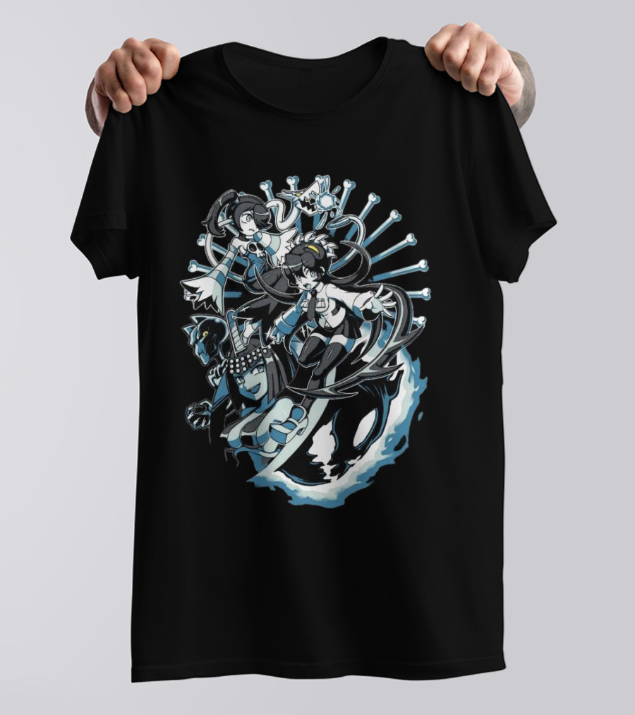 Skullgirls Parasites Filia Squigly Eliza Characters T-Shirt
