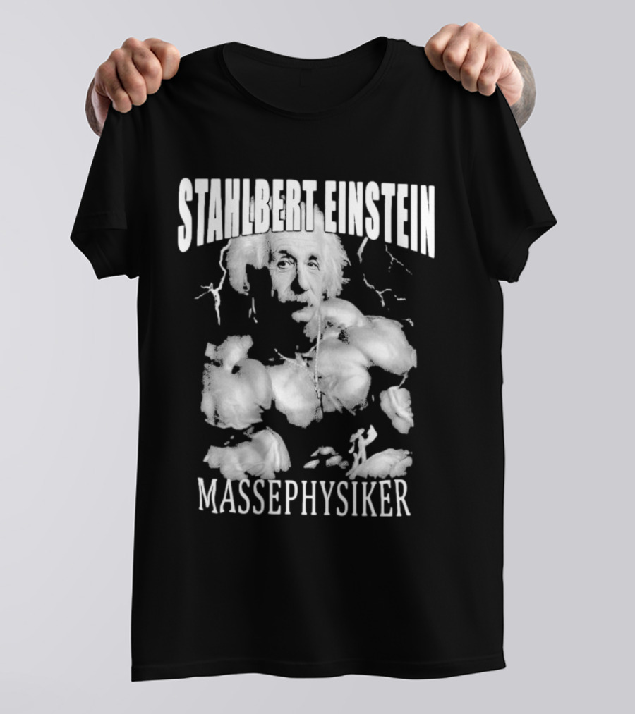 Stahlbert Einstein Massephysiker Muscles Retro T-Shirt