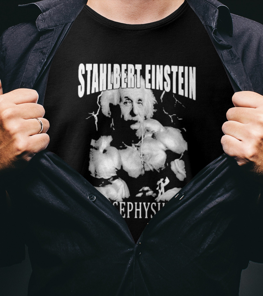 Stahlbert Einstein Massephysiker Muscles Retro T-Shirt