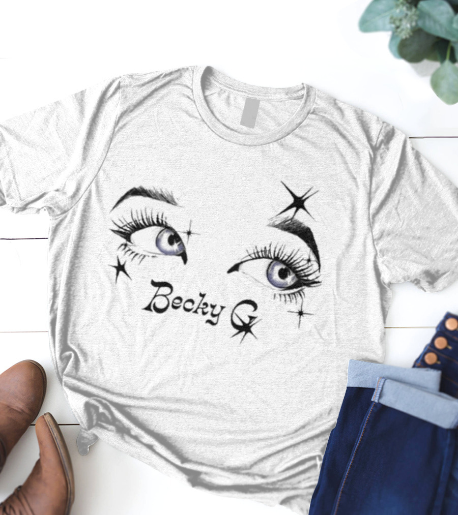 Becky G Sparkling Eyes Blue Starry Gaze T-Shirt