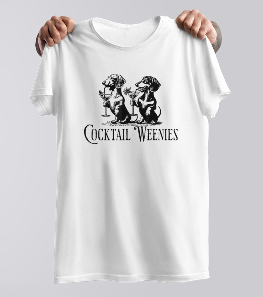 Cocktail Weenies Dachshund Martini Dogs T-Shirt