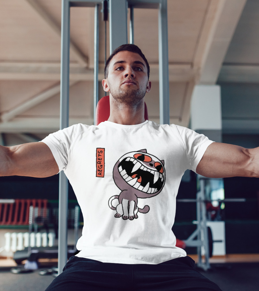 Fangamer OFF Cat Regrets Fierce Face T-Shirt