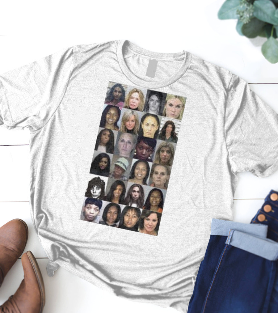 Karen Huger Real Housewives Mugshot Wall Of Fame Photos T-Shirt