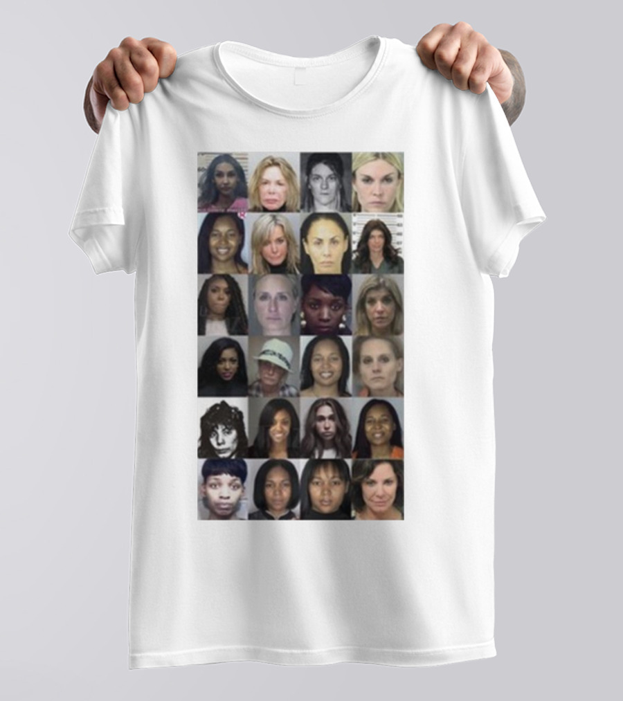 Karen Huger Real Housewives Mugshot Wall Of Fame Photos T-Shirt