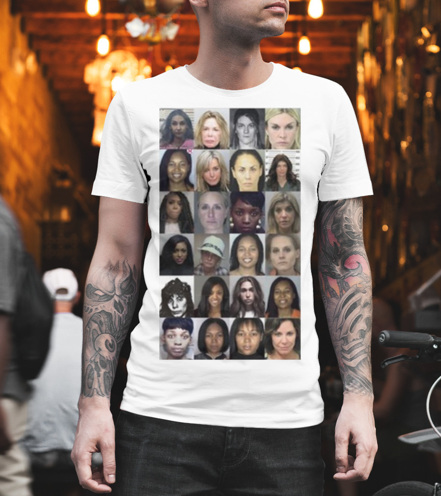 Karen Huger Real Housewives Mugshot Wall Of Fame Photos T-Shirt