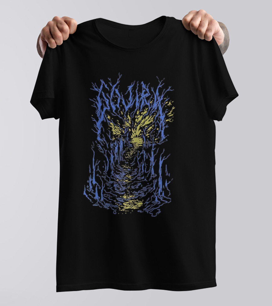 Gojira Store Blue Yellow Forest Path T-Shirt