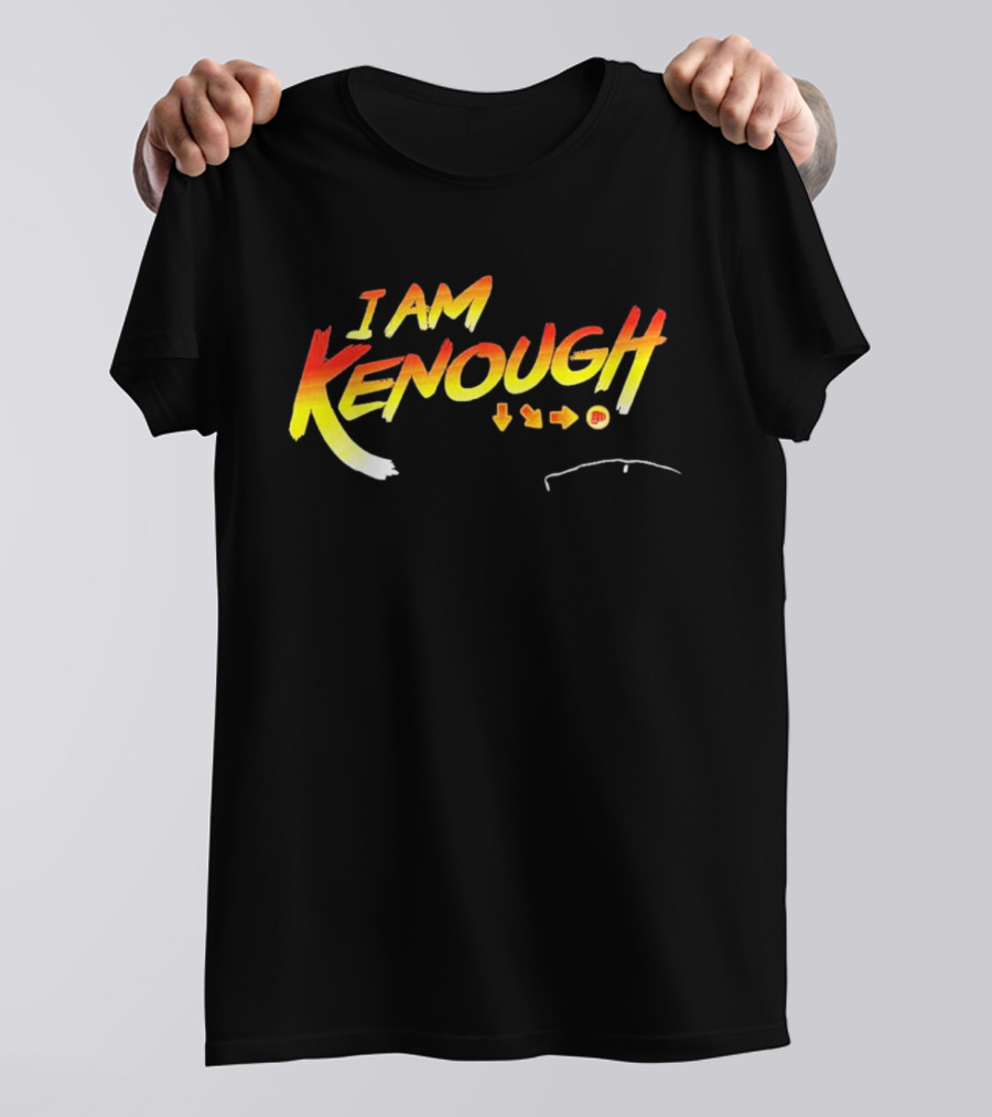 I Am Kenough Retro Gaming Styled Text With Arrow Sequence T-Shirt