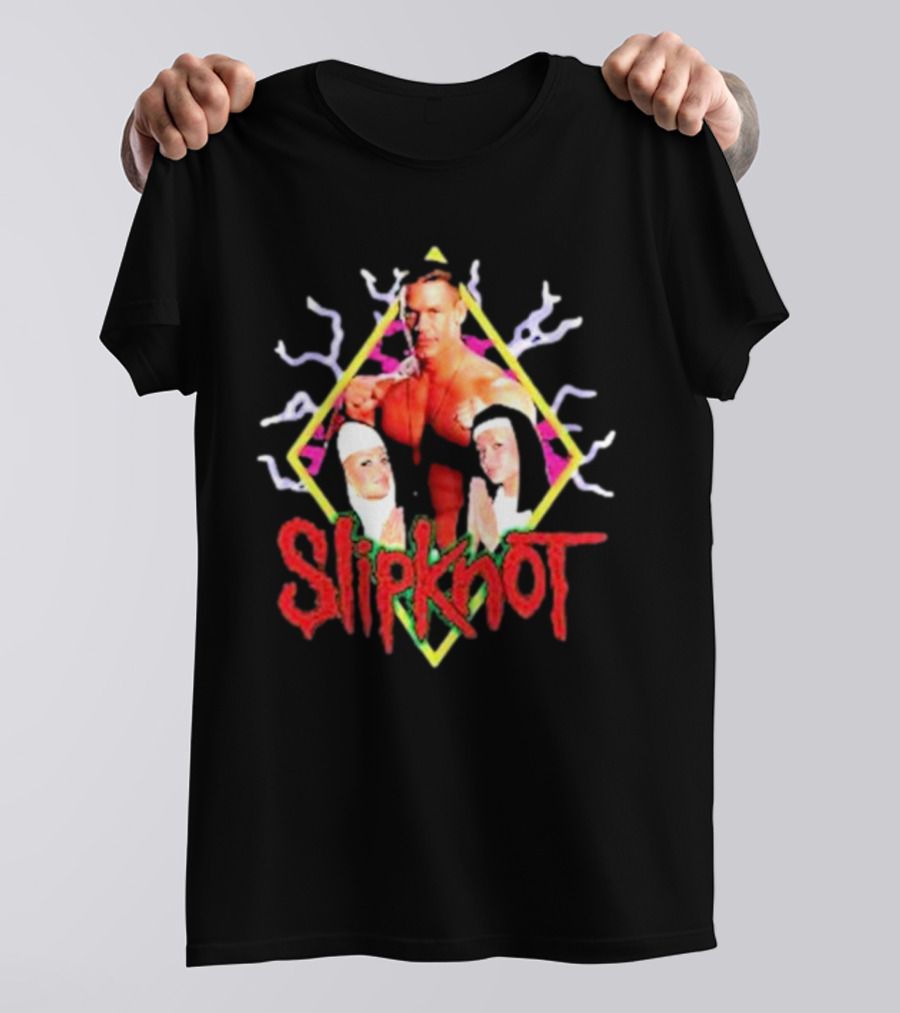 Slipknot John Cena Wrestling Nuns Iconic Mashup T-Shirt