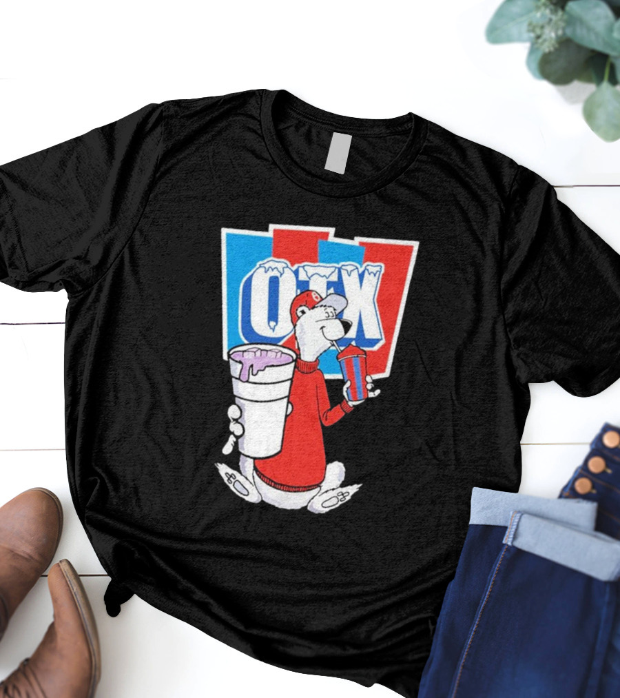 Otx Boyz So Icee Polar Bear Double Cup Red Blue White T-Shirt
