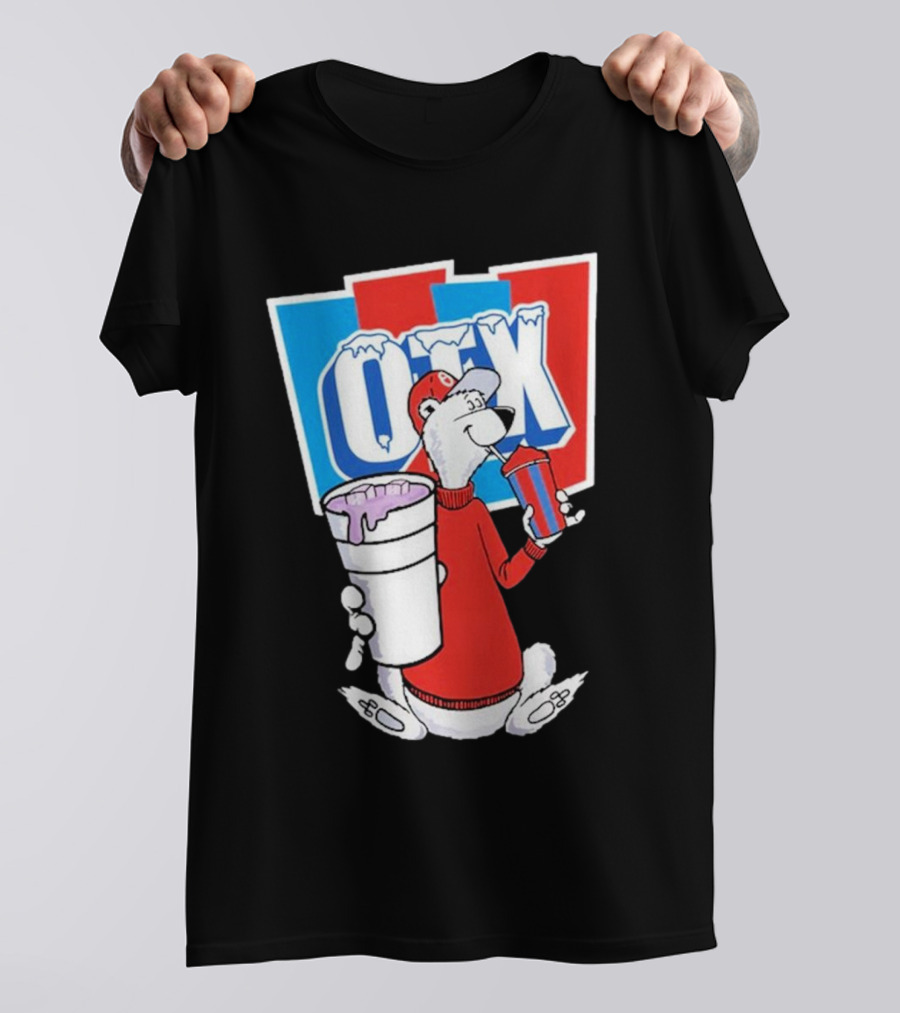 Otx Boyz So Icee Polar Bear Double Cup Red Blue White T-Shirt