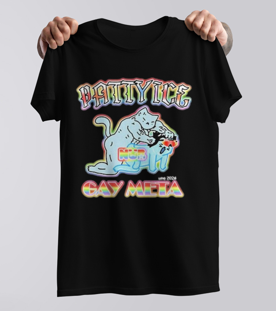 Patty Ice Cat Duo NQB Gay Meta T-Shirt