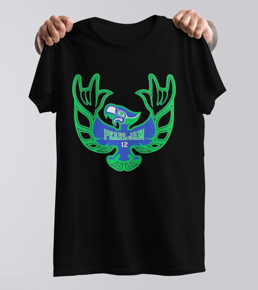 Pearl Jam 12 Seahawks Fan Emblem T-Shirt