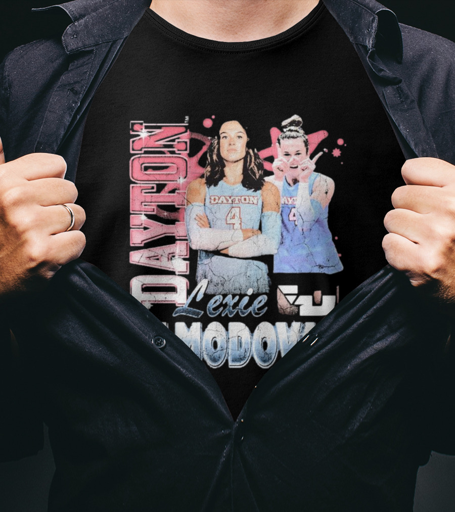 Lexie Almodovar Dayton Flyers Retro 90s T-Shirt