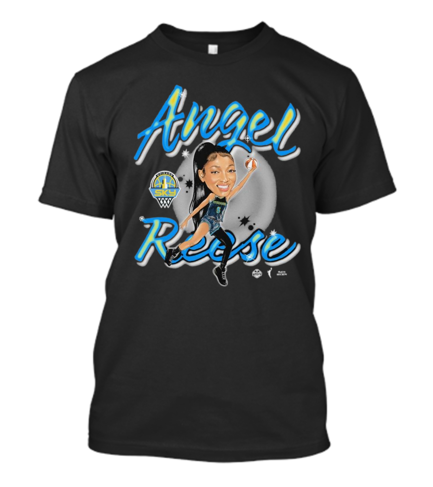Angel Reese Premium Playa Society Sky Basketball Star T-Shirt