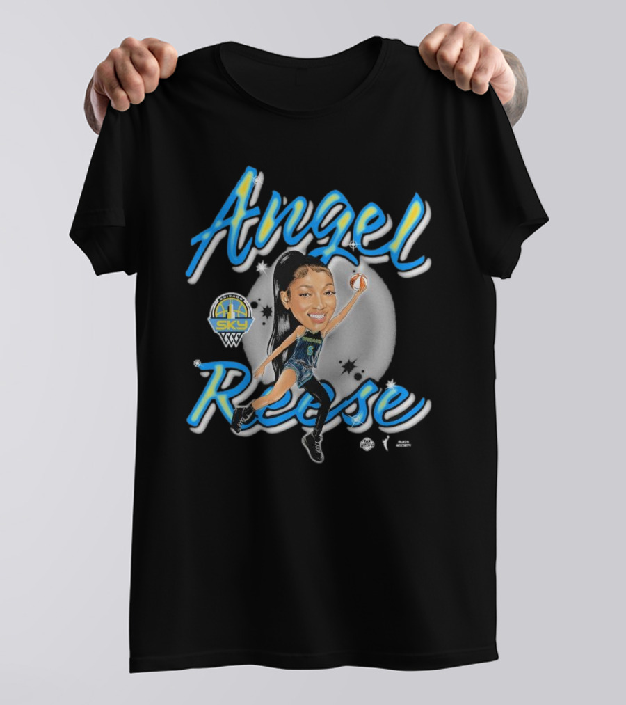 Angel Reese Premium Playa Society Sky Basketball Star T-Shirt