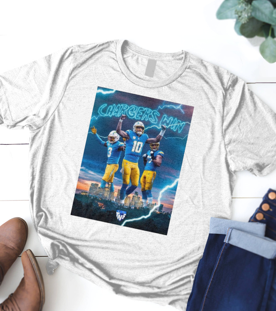 Chargers Win Los Angeles Chargers Electric TNF On Prime T-Shirt