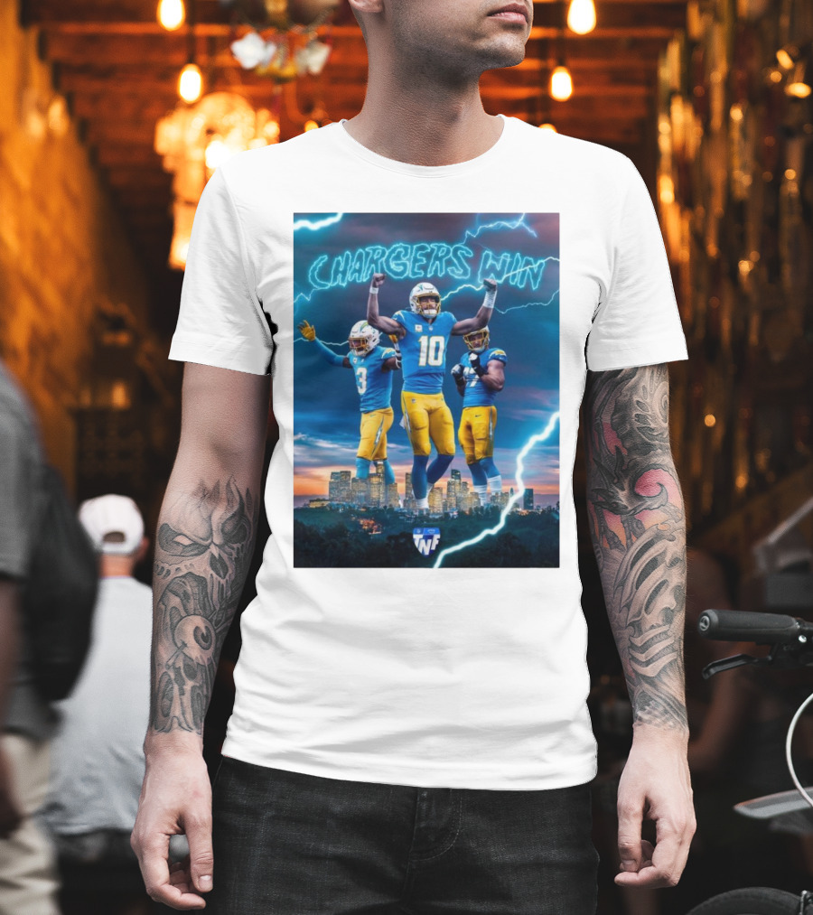 Chargers Win Los Angeles Chargers Electric TNF On Prime T-Shirt