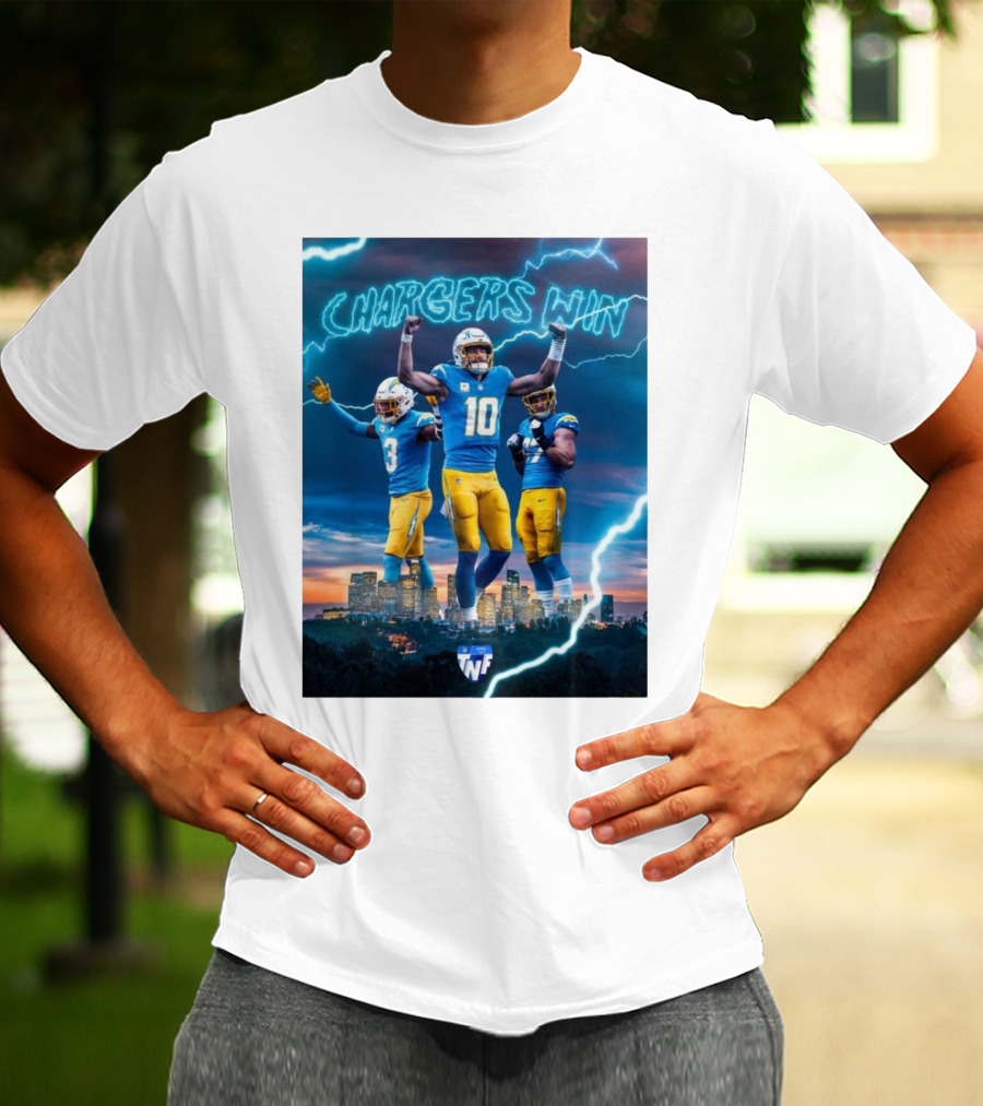 Chargers Win Los Angeles Chargers Electric TNF On Prime T-Shirt