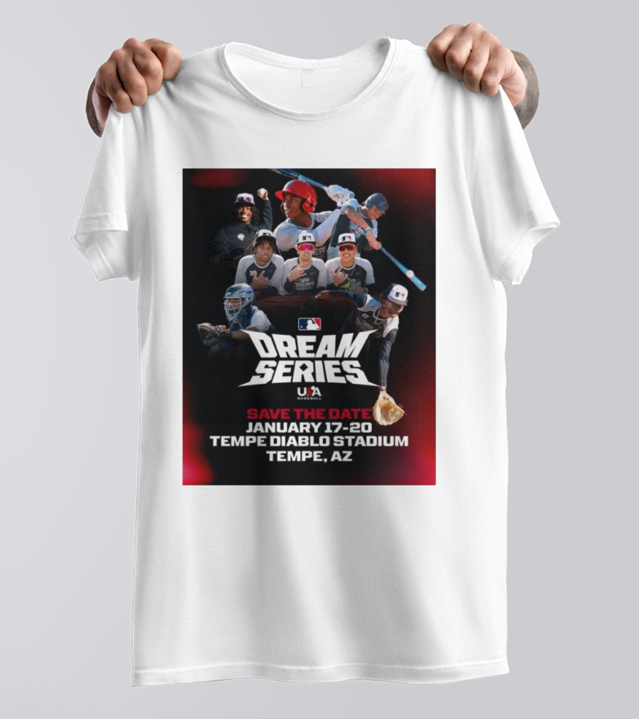 MLB USA Baseball Dream Series January 17-20 Tempe Diablo Stadium Tempe AZ T-Shirt