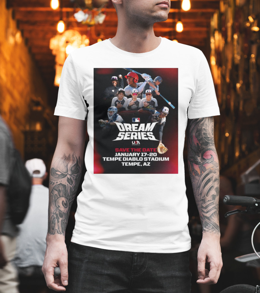 MLB USA Baseball Dream Series January 17-20 Tempe Diablo Stadium Tempe AZ T-Shirt
