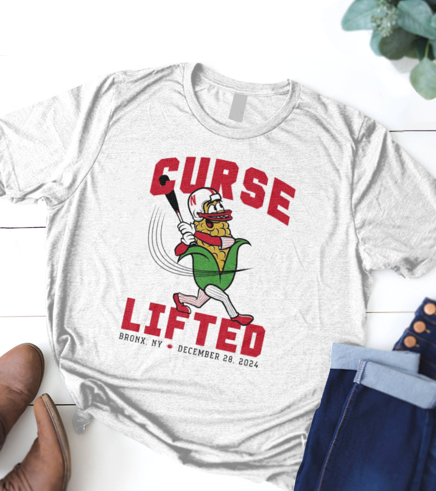 Curse Lifted Nebraska Cornhuskers Bronx NY December 28 T-Shirt