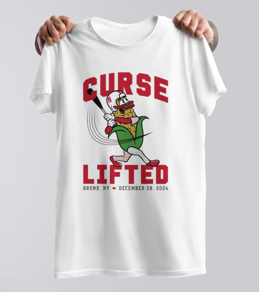Curse Lifted Nebraska Cornhuskers Bronx NY December 28 T-Shirt