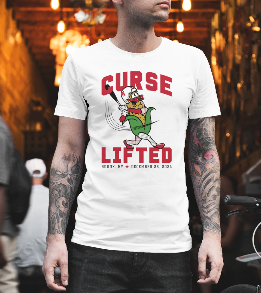 Curse Lifted Nebraska Cornhuskers Bronx NY December 28 T-Shirt