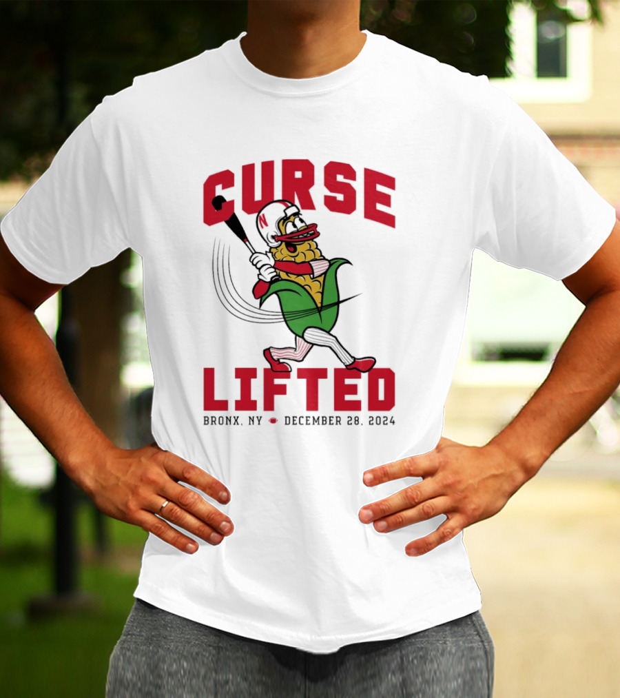Curse Lifted Nebraska Cornhuskers Bronx NY December 28 T-Shirt