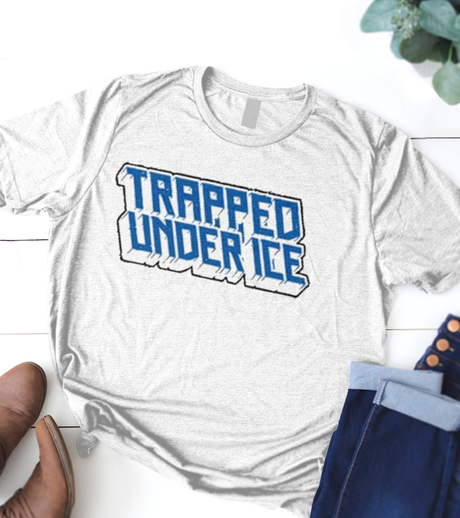 Trapped Under Ice Blue 3D Stacked T-Shirt