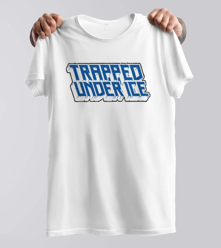 Trapped Under Ice Blue 3D Stacked T-Shirt