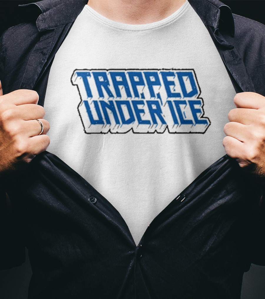 Trapped Under Ice Blue 3D Stacked T-Shirt